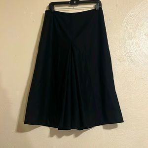 Banana Republic Black Wool Blend Gaucho Crop Pants size 10